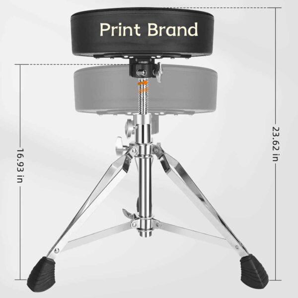 Round Spindle Drum Stool - Image 2